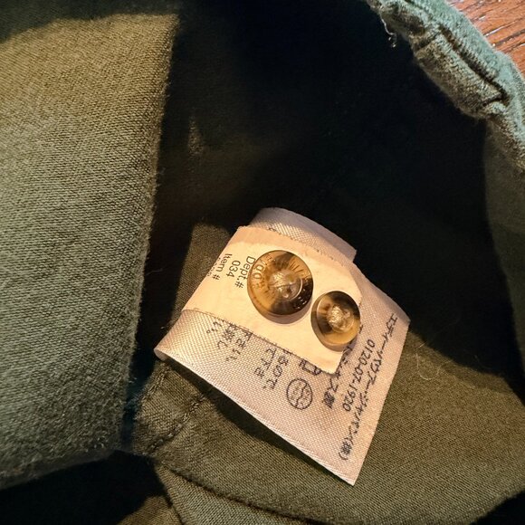 EDDIE BAUER MENS LONG SLEEVE GREEN BUTTON UP COLLARED SHIRT - Picture 6 of 7